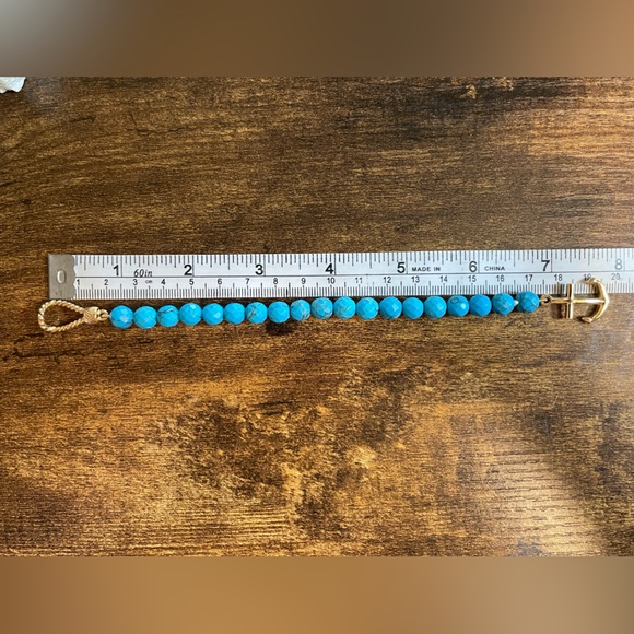 Cole Haan Turquoise Bead Anchor Bracelet - Picture 3 of 7